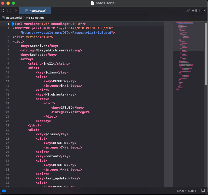 Xcode plist editor