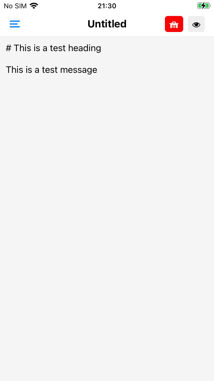 Serial Notes editor markdown screen