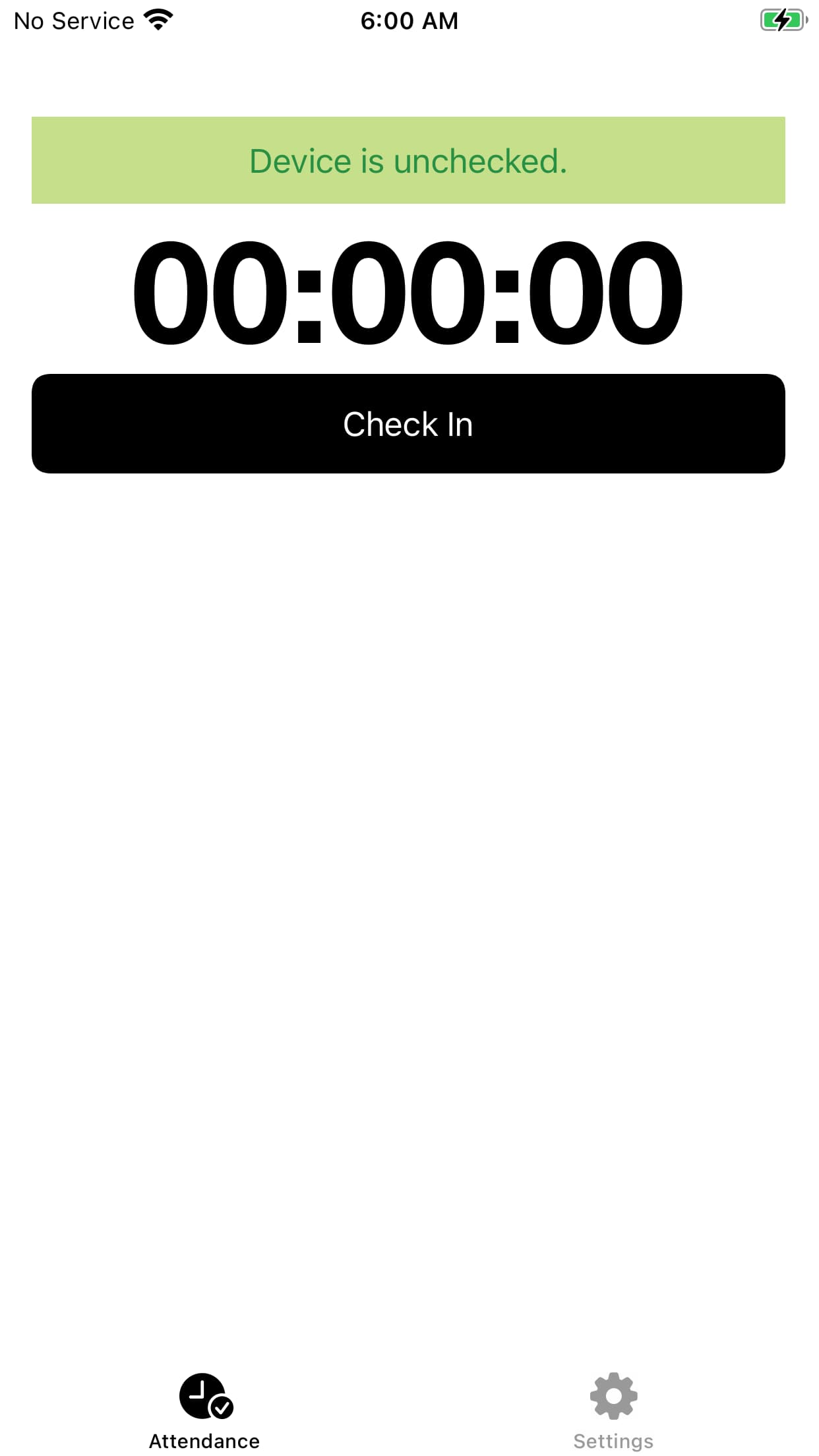 Time Trap Home screen